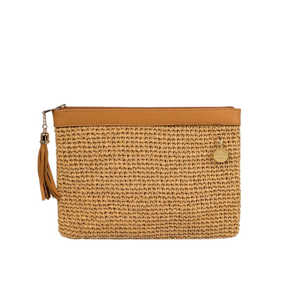 SUNLIGHT PAPER ROPE CROCHET HANDBAG