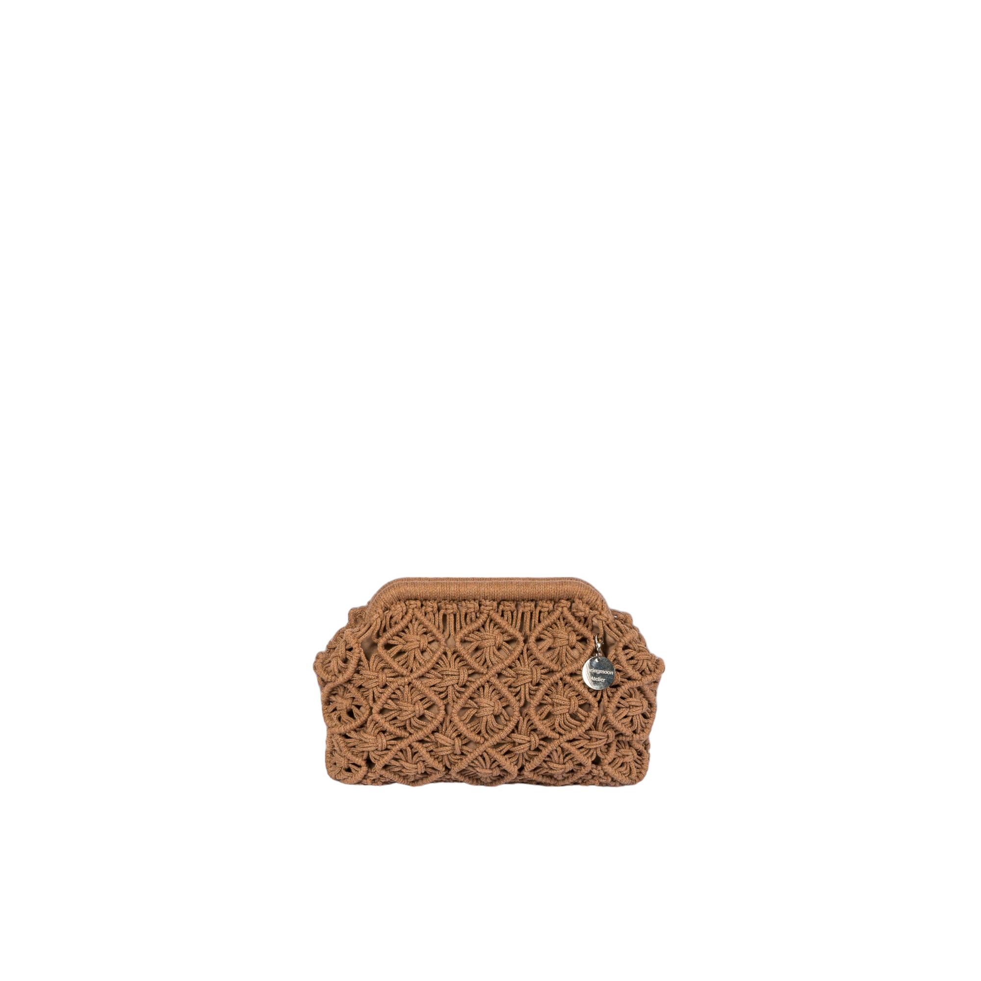 BROWN MACROME HANDBAG